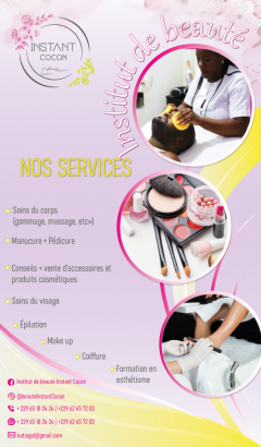 Affiche de porte d'entree de boutique de Bien être